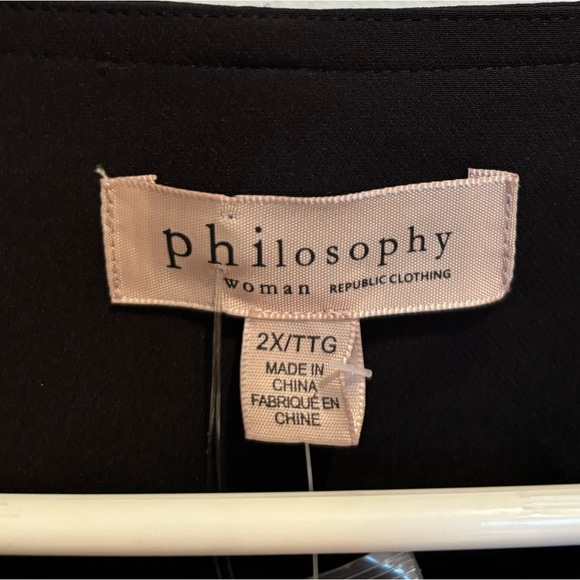 NWT Philosophy Black Jacket with Gold Buttons - Picture 2 of 3